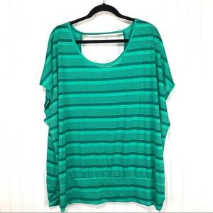 Lane Bryant Striped Tee Top 26 28